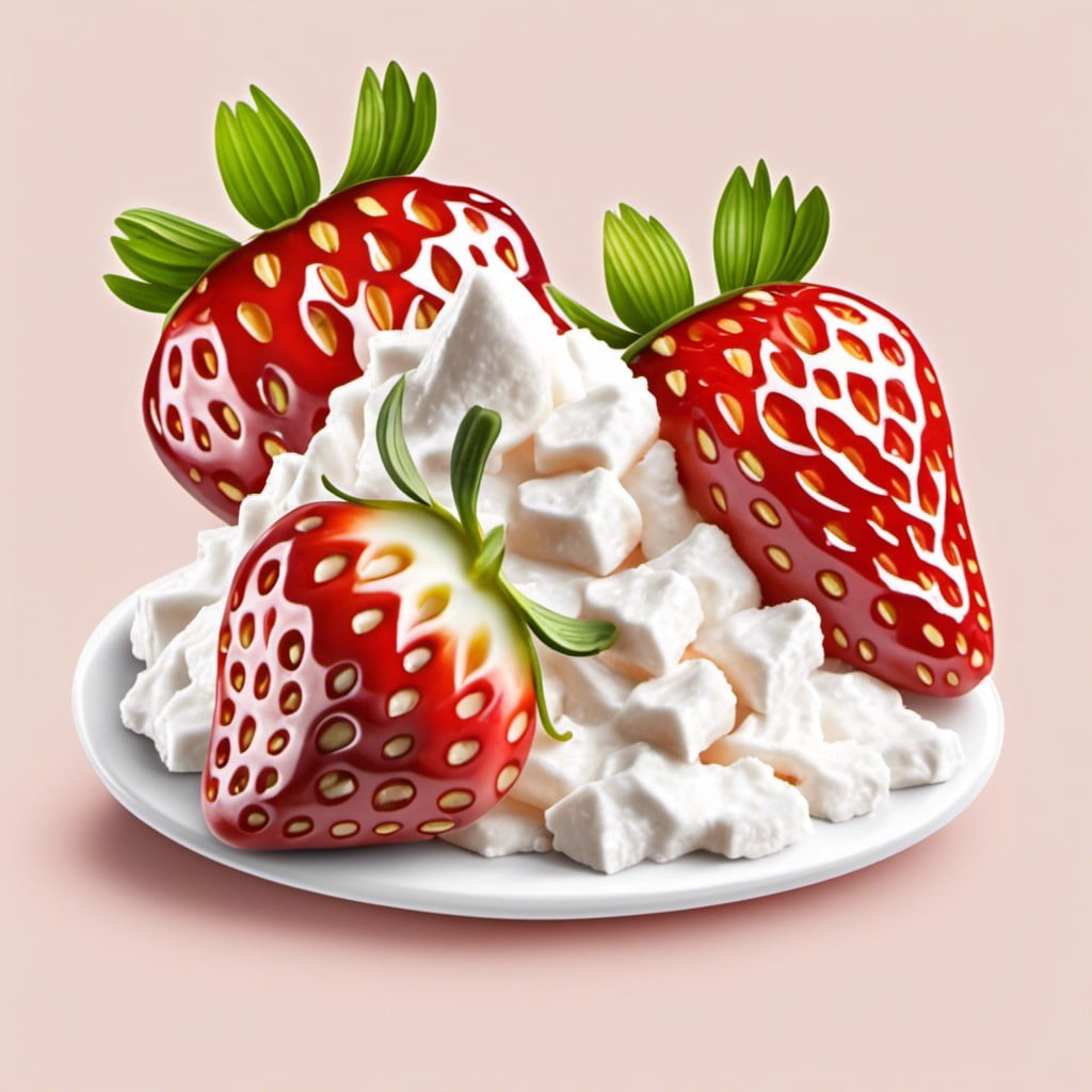 strawberry cottage cheese snack