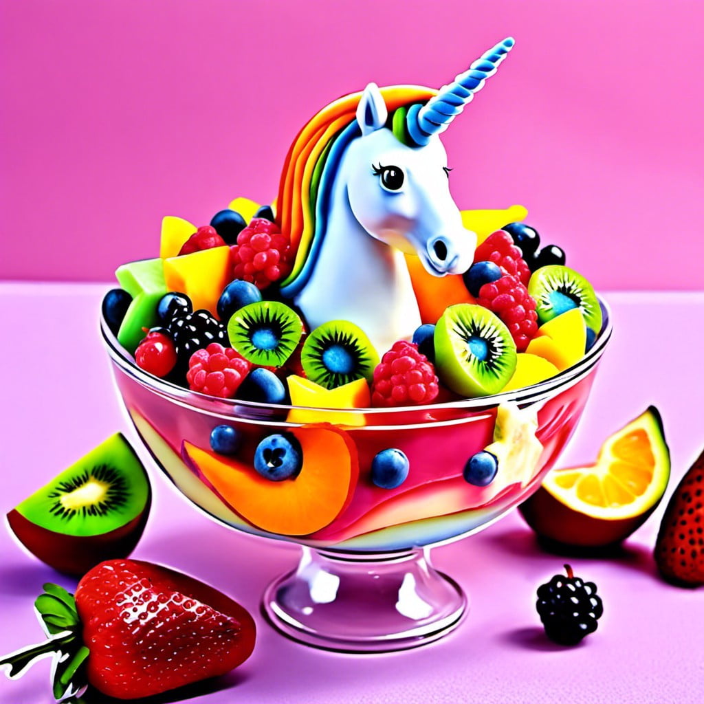 unicorn fruit salad
