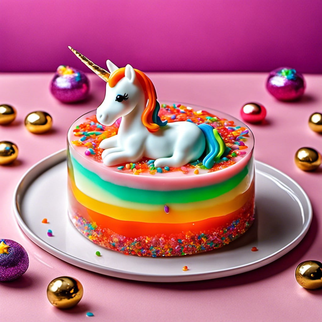 unicorn jello dessert