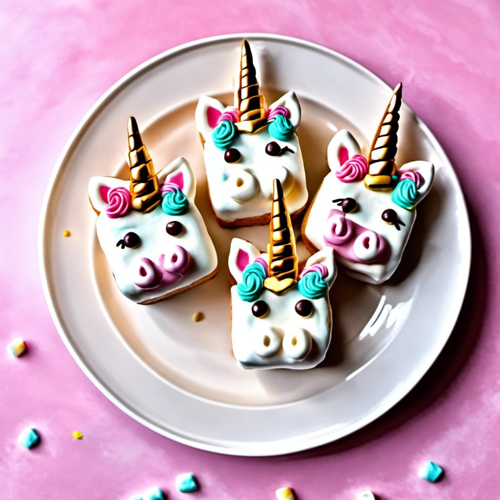 unicorn marshmallow treats