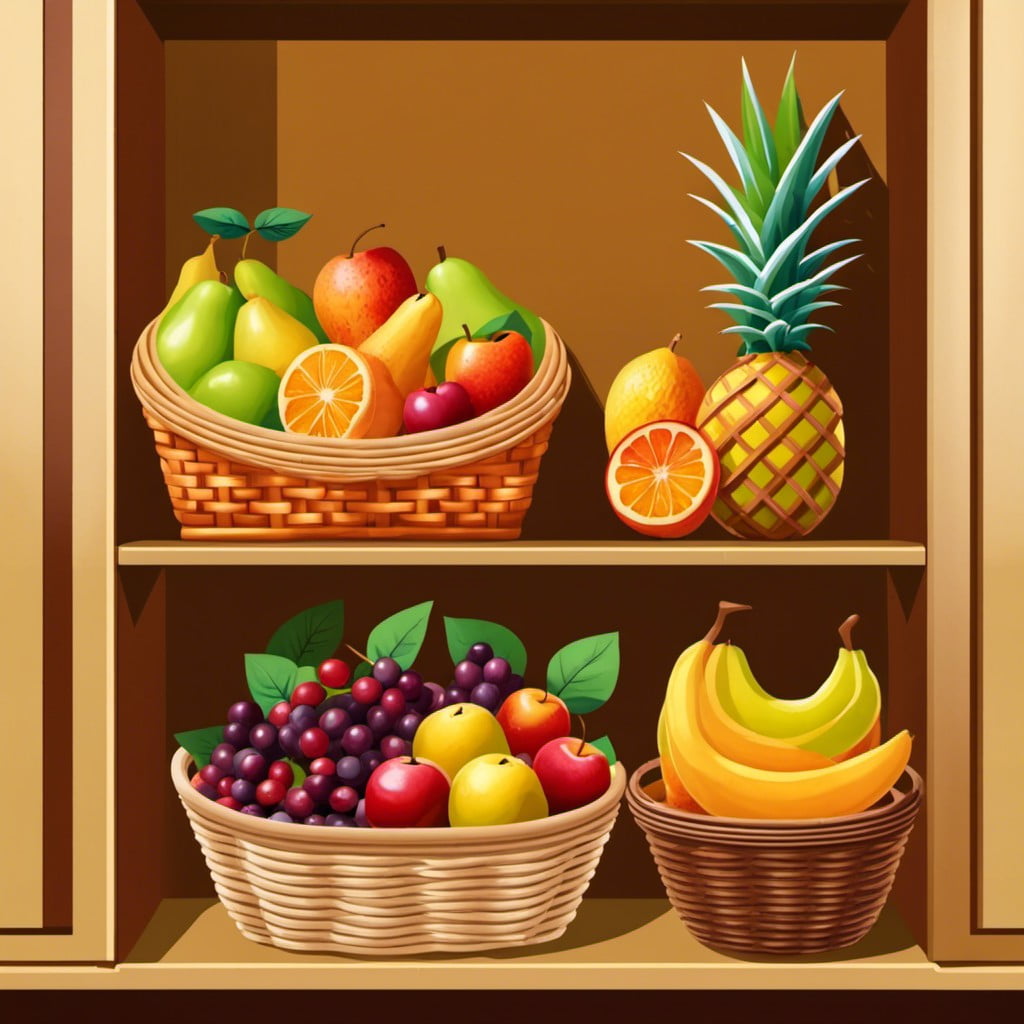 wicker baskets for fruits