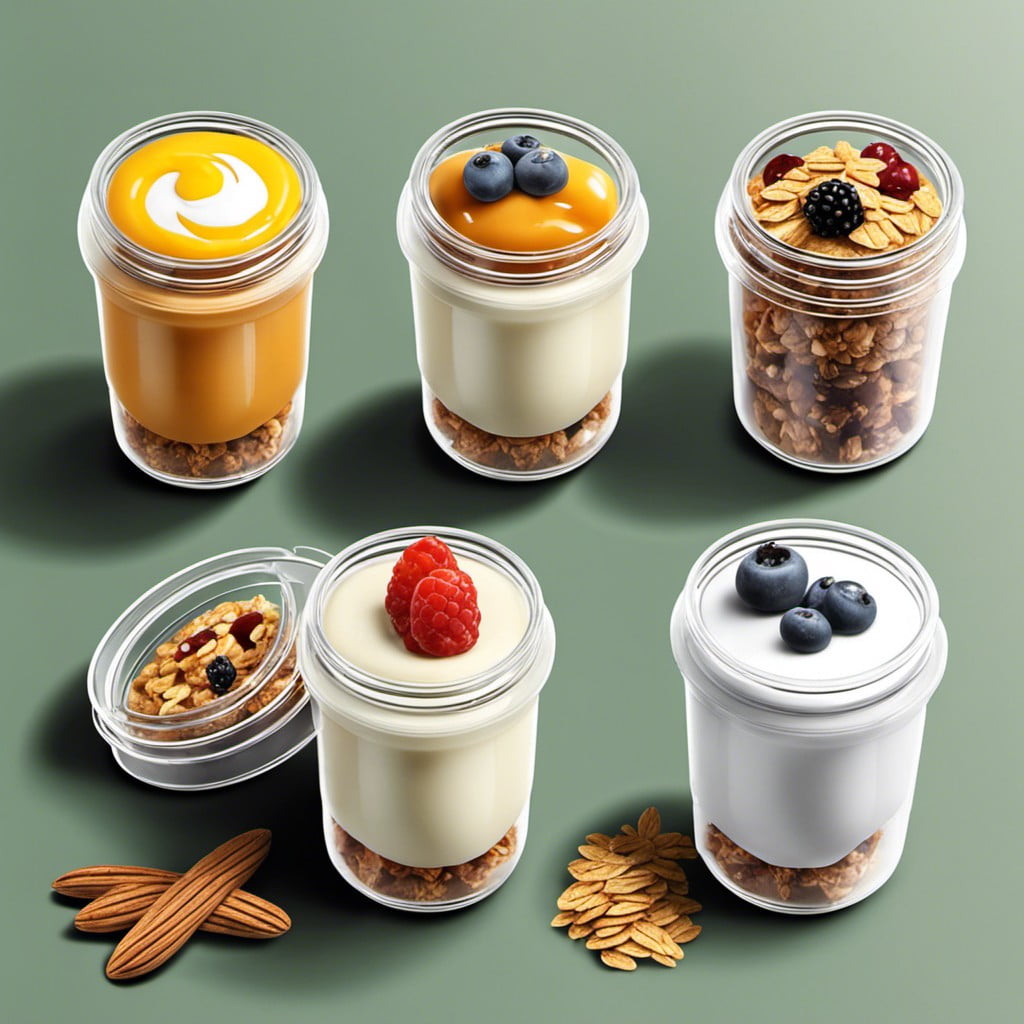 yogurt and granola pots