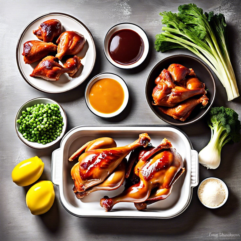 ingredients for oven baked bbq chicken