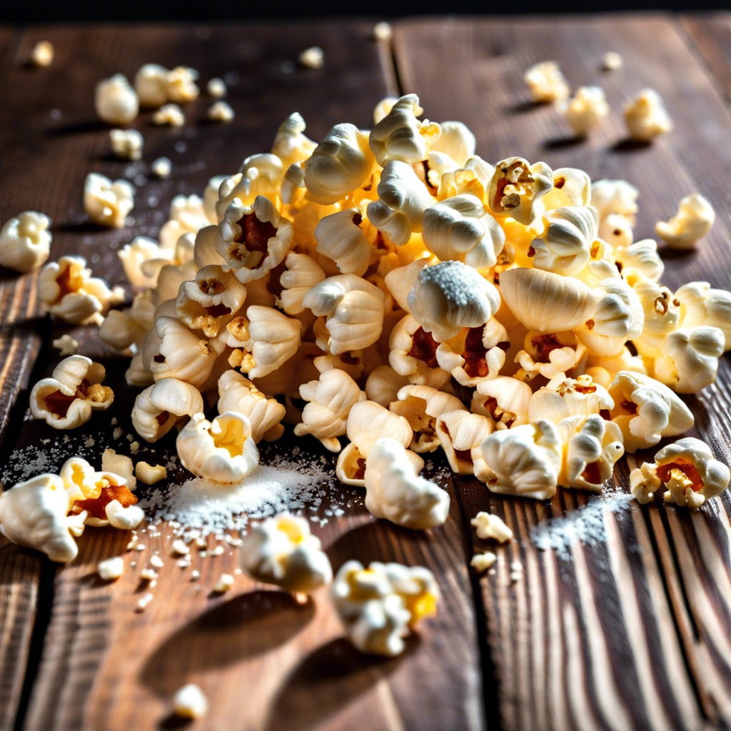 air popped popcorn with parmesan