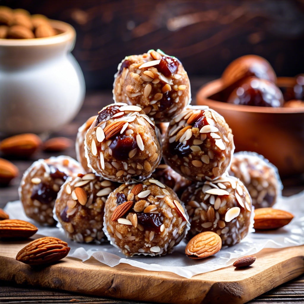 almond and date energy balls