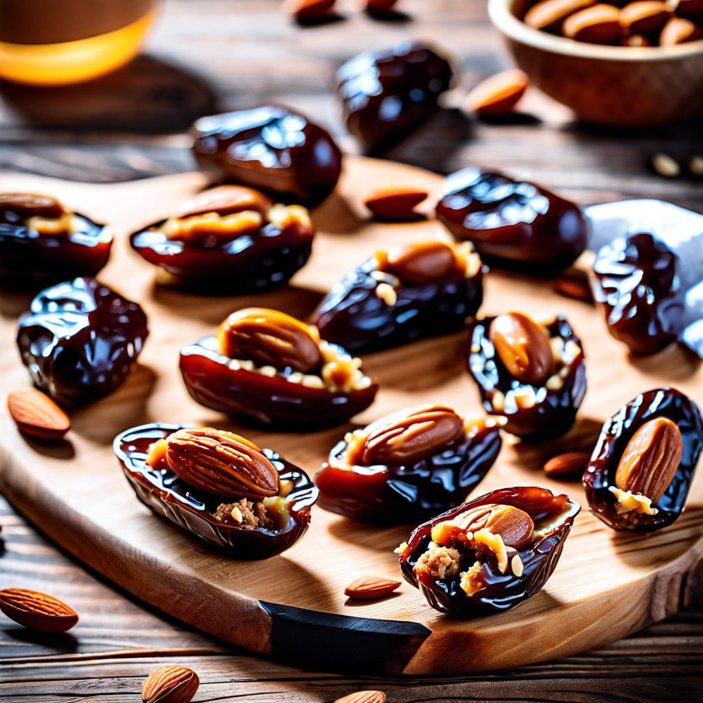 almond butter stuffed dates