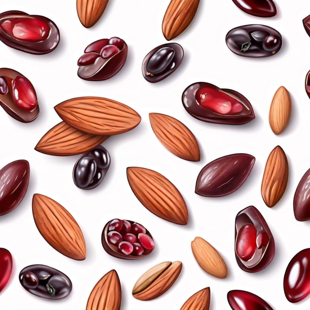 almonds and dried cranberries