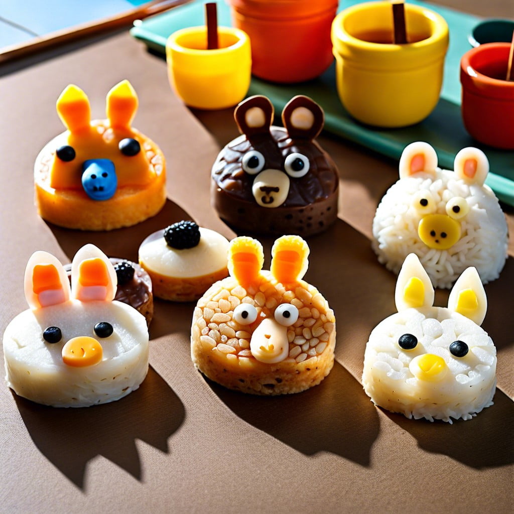 animal shaped rice cakes