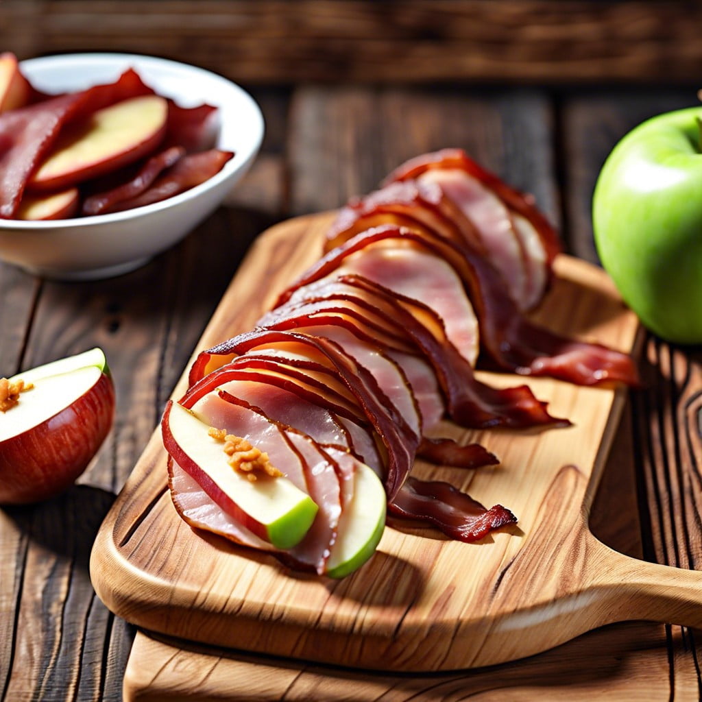 apple and turkey bacon bites