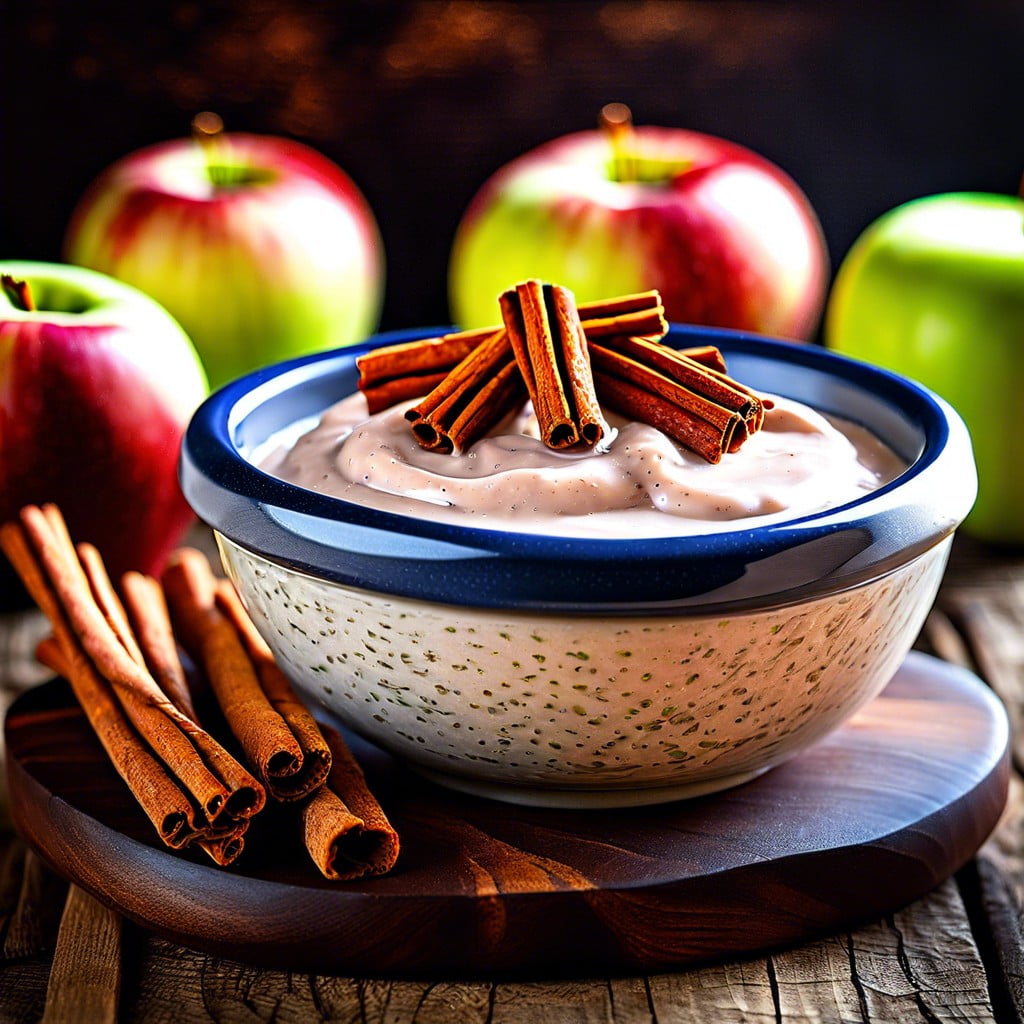 apple cinnamon yogurt dip