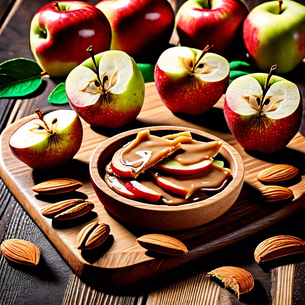 apple slices with almond butter