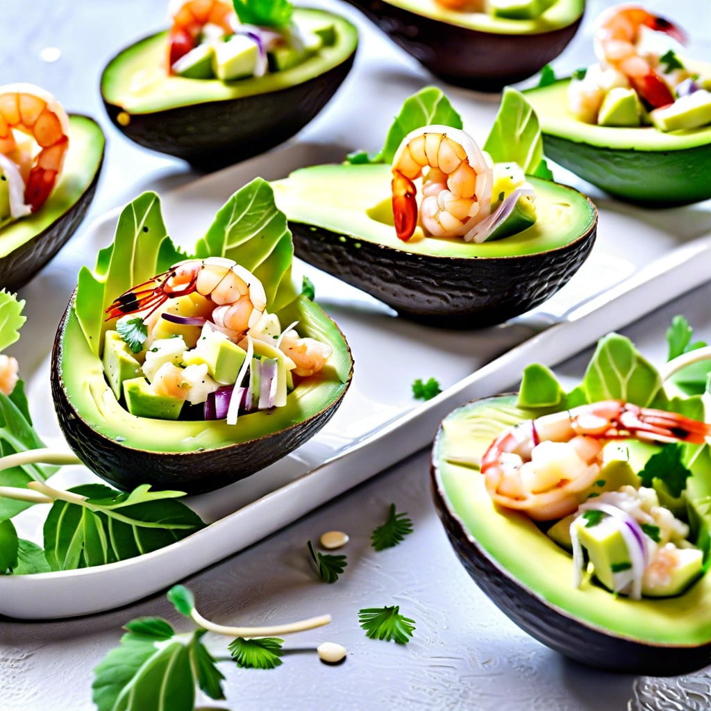 avocado and shrimp salad cups