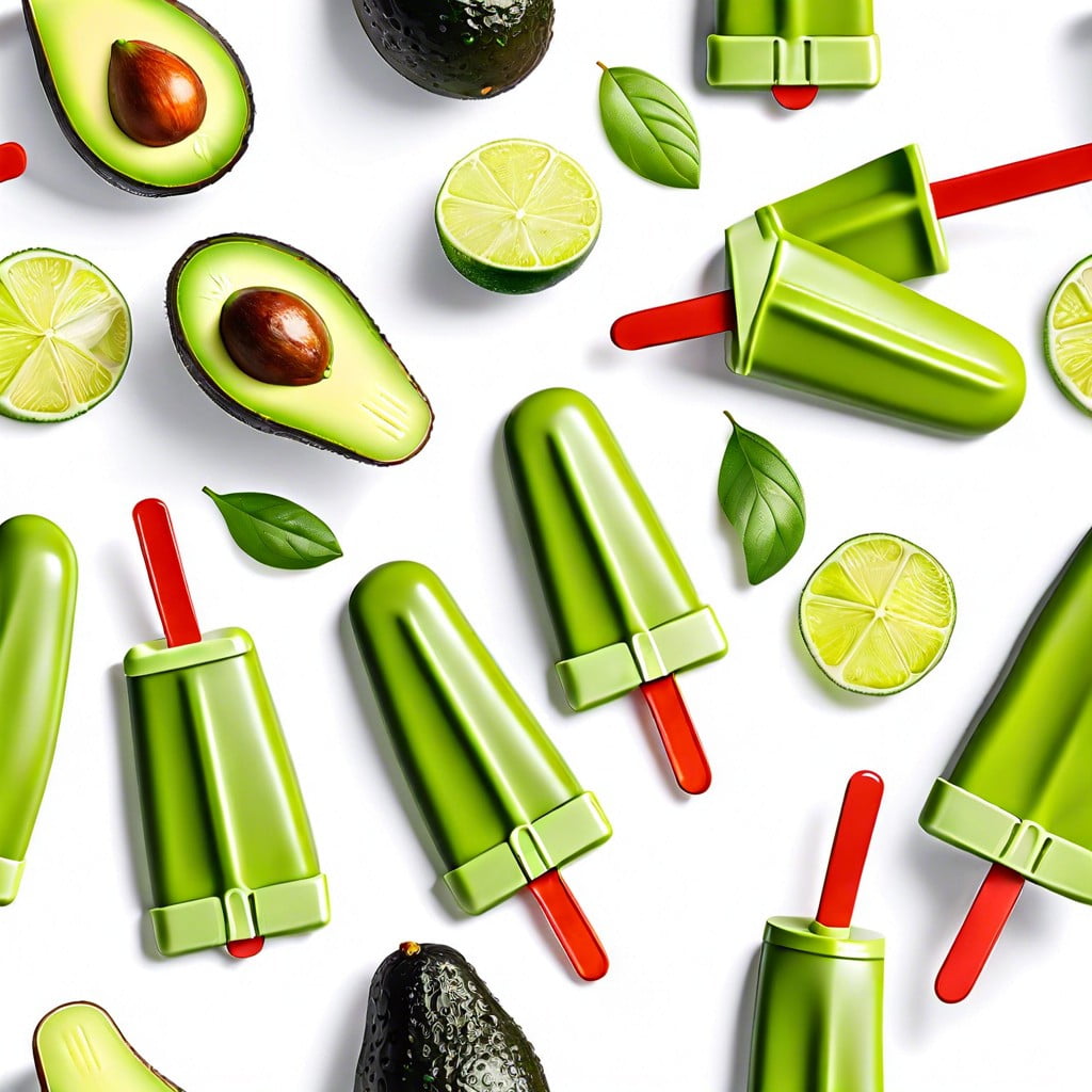 avocado lime popsicles