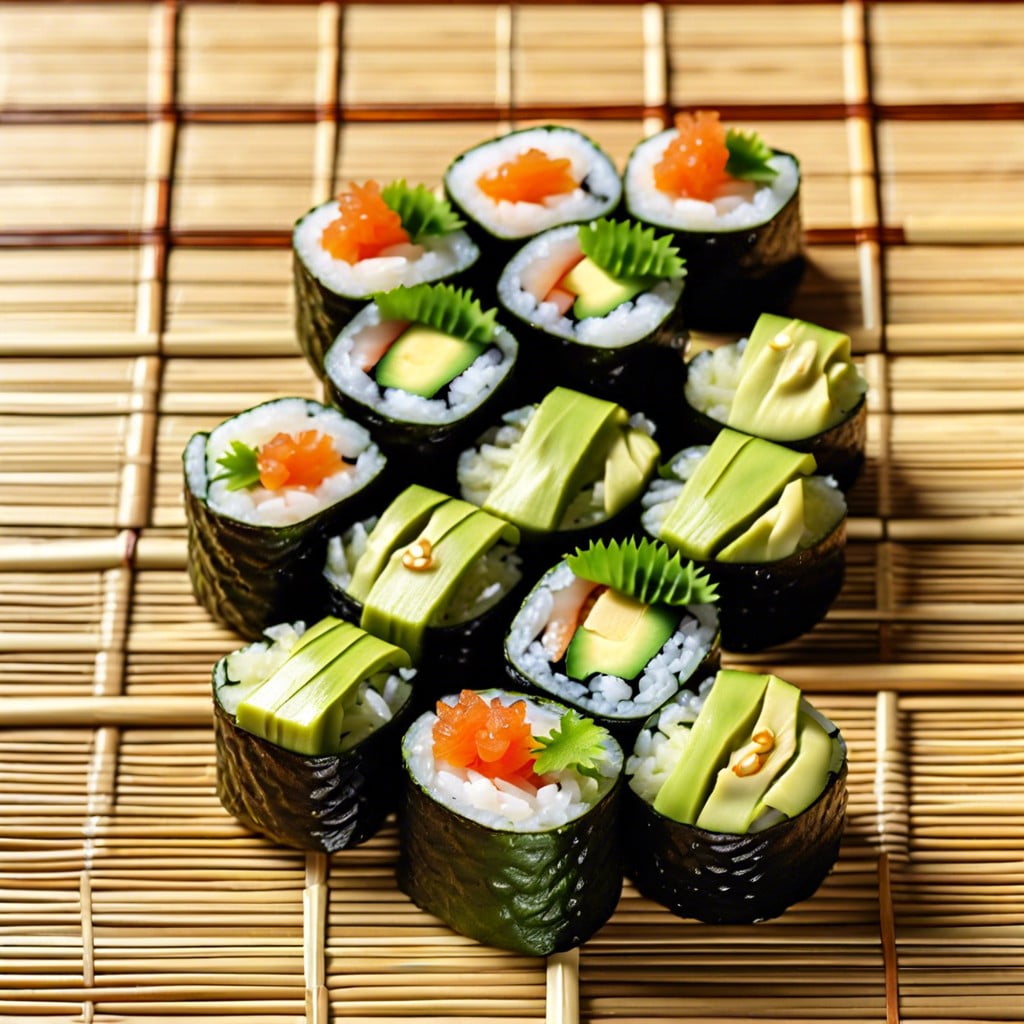 avocado sushi rolls