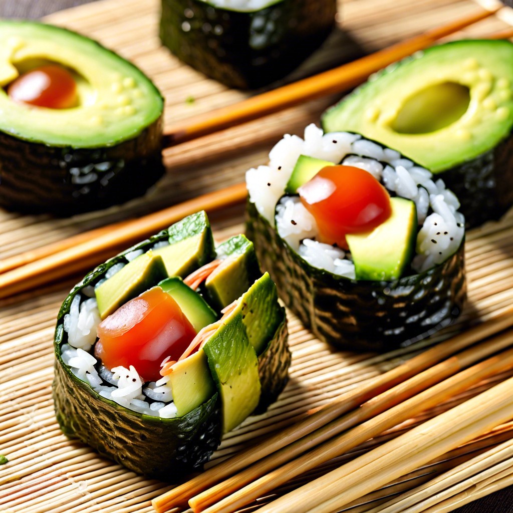 avocado sushi rolls