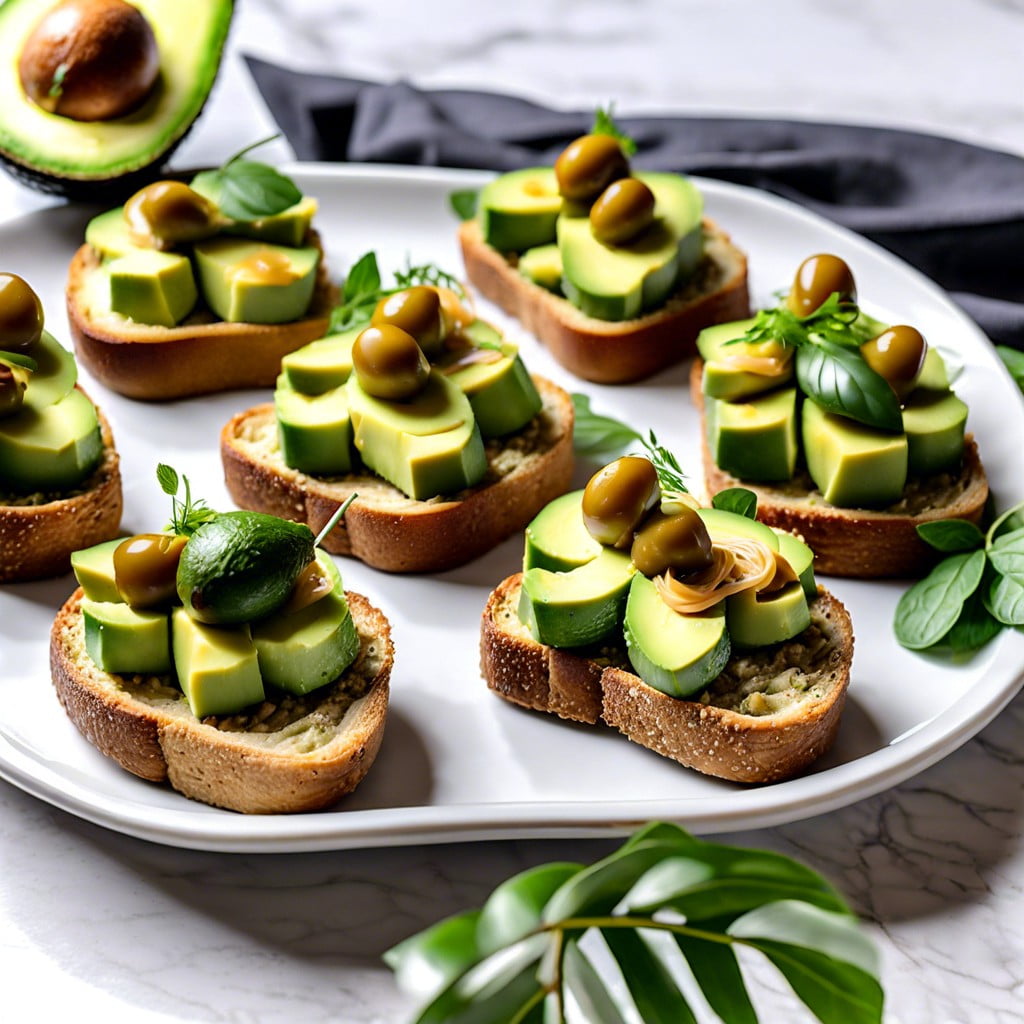 avocado toast bites