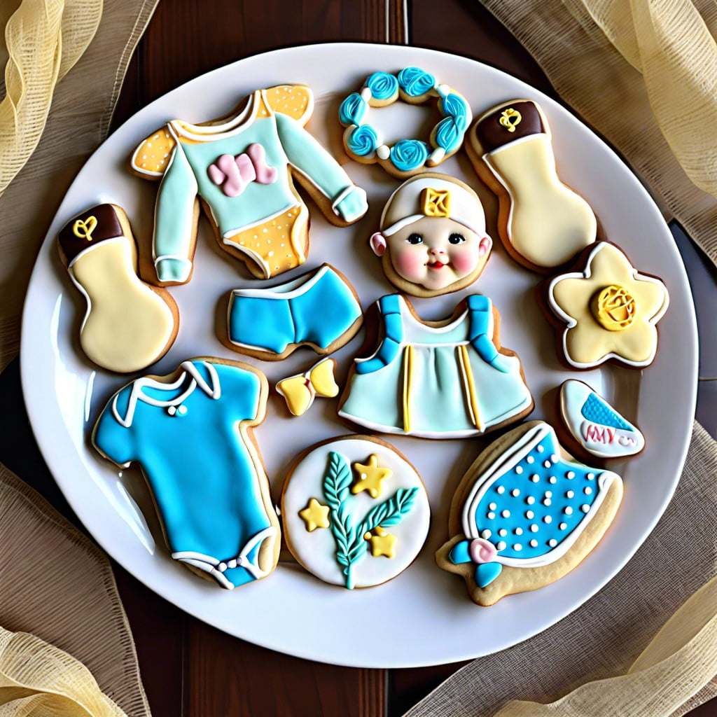 baby themed cookies