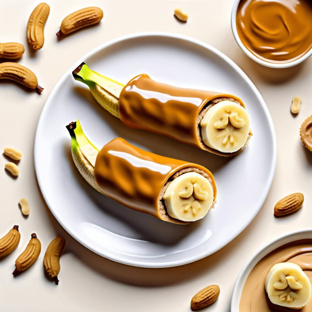 banana and peanut butter roll ups