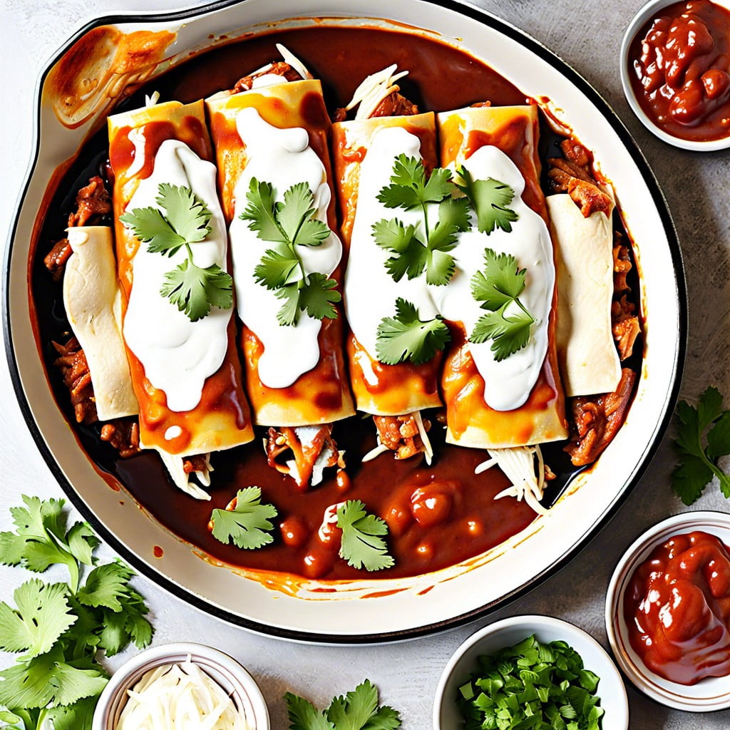 bbq chicken enchiladas