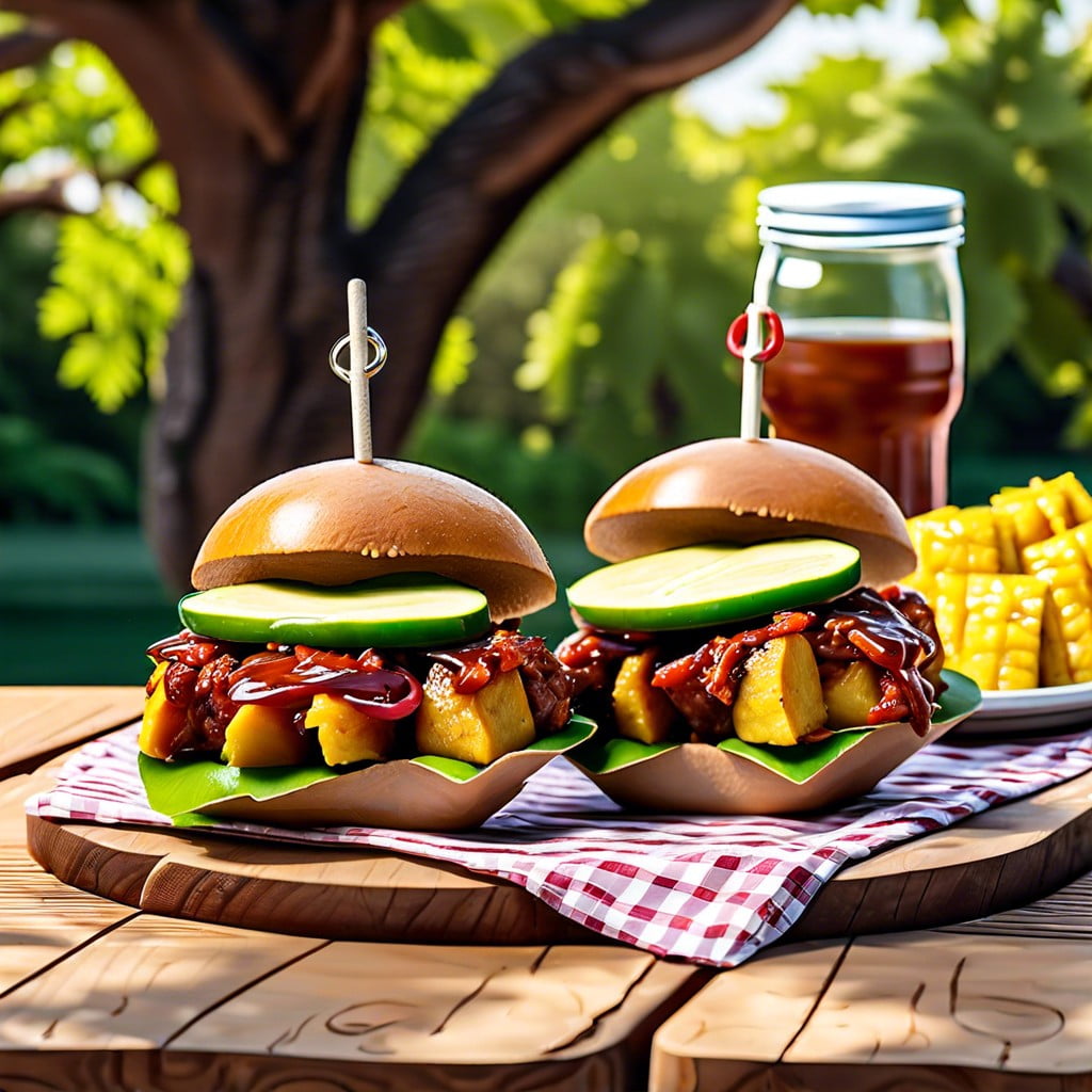 bbq jackfruit sliders