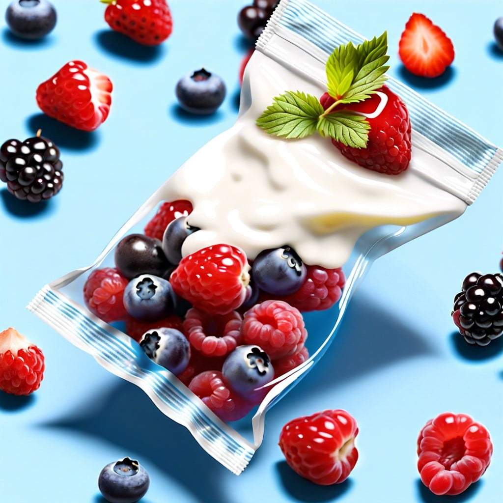 berry bonanza strawberries blueberries raspberries a dollop of yogurt
