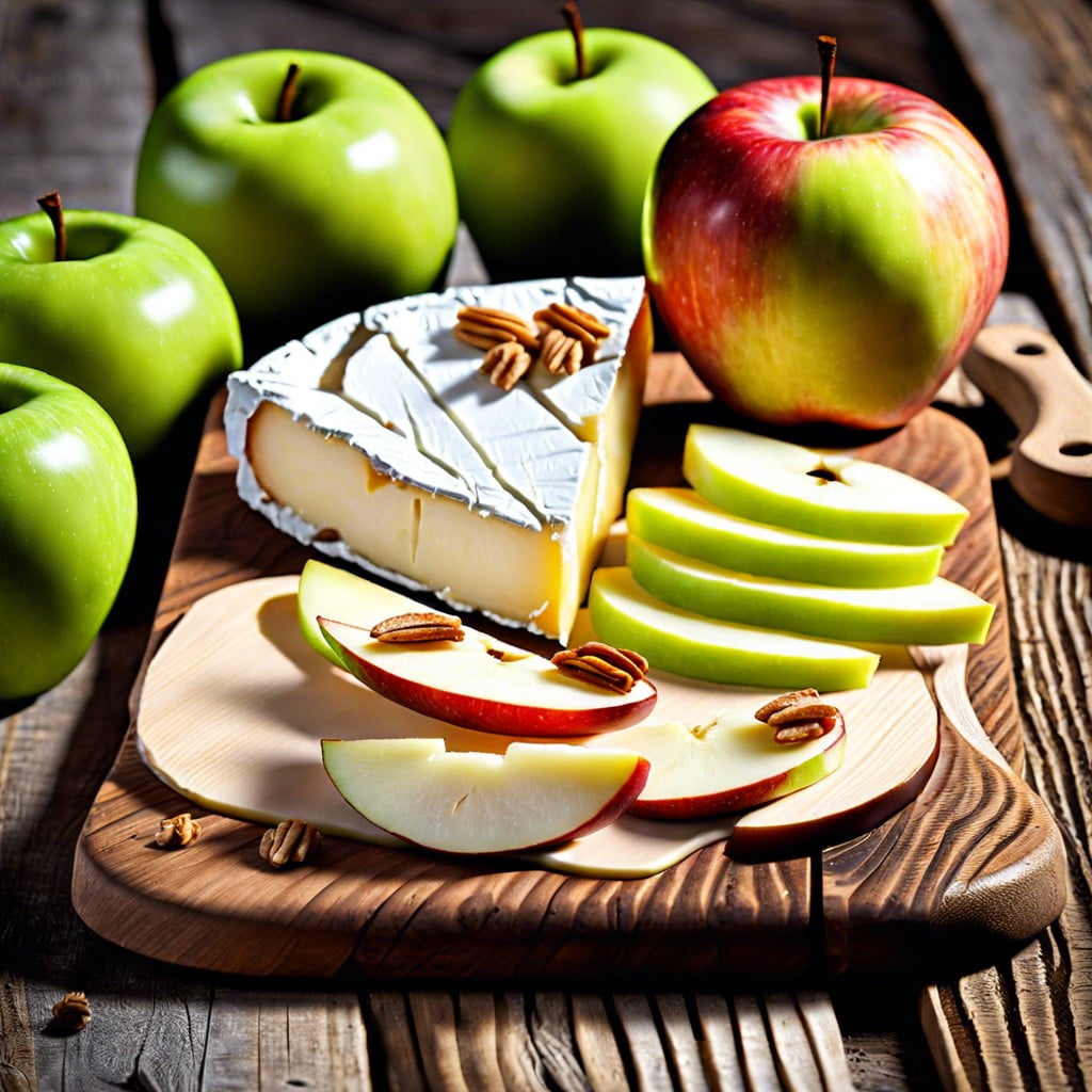 brie and apple bites