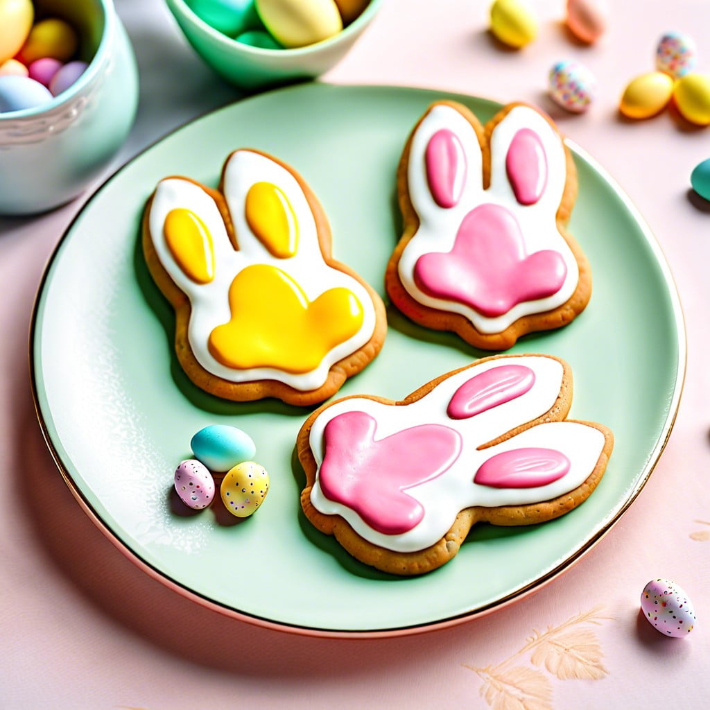 bunny paw cookies
