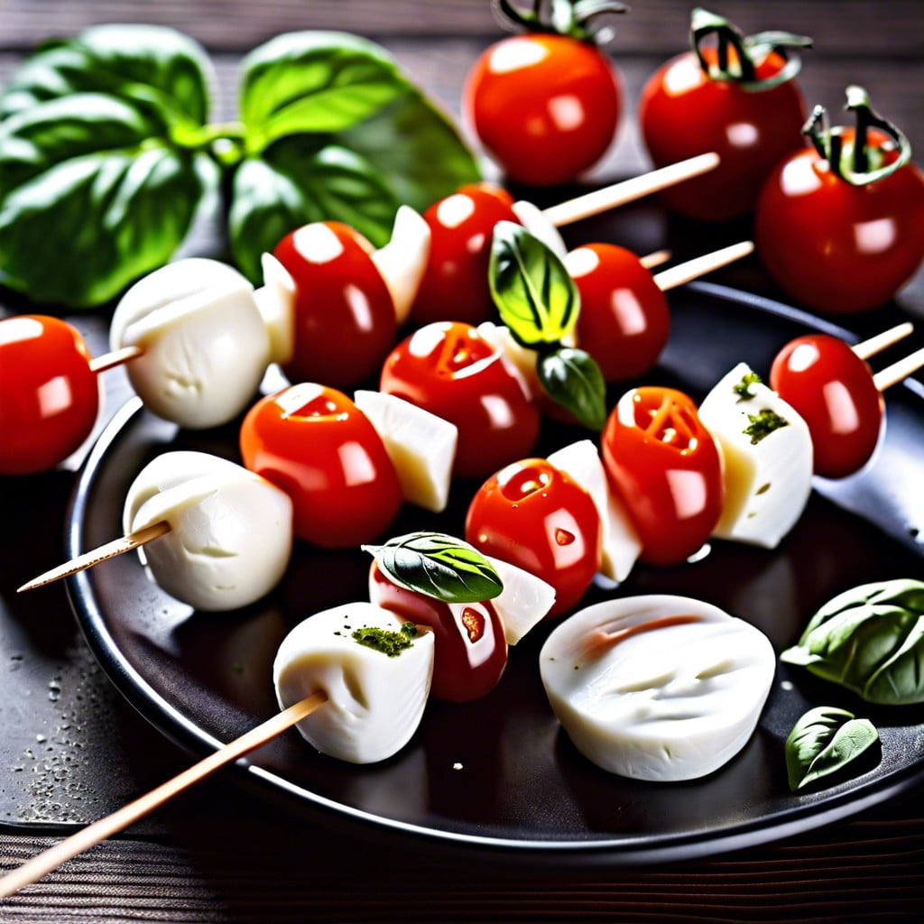 caprese salad skewers