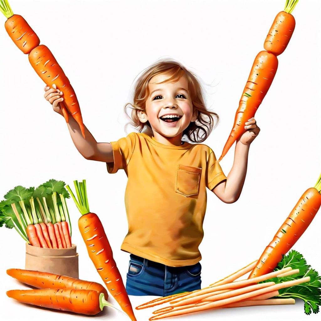 carrot sticks and hummus
