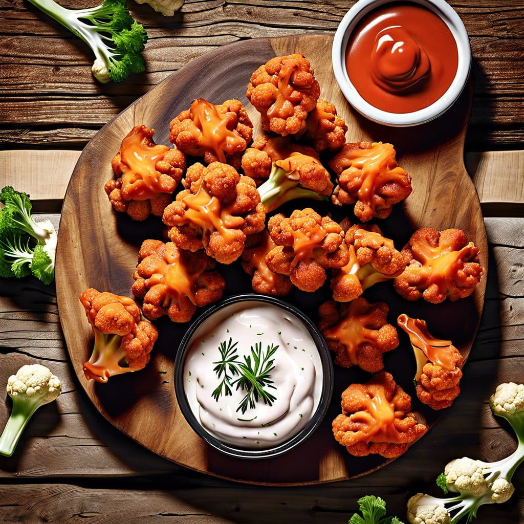 cauliflower buffalo bites