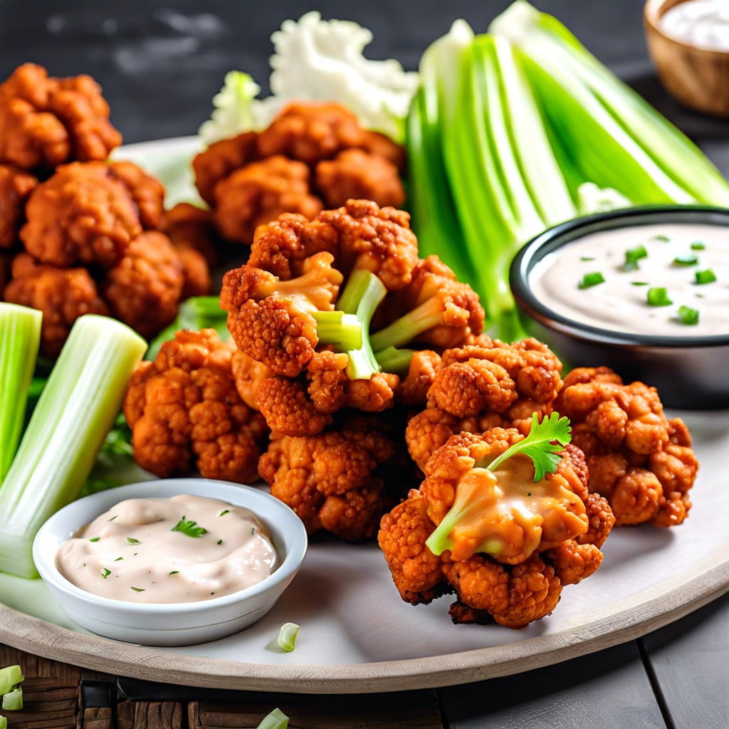 cauliflower buffalo bites