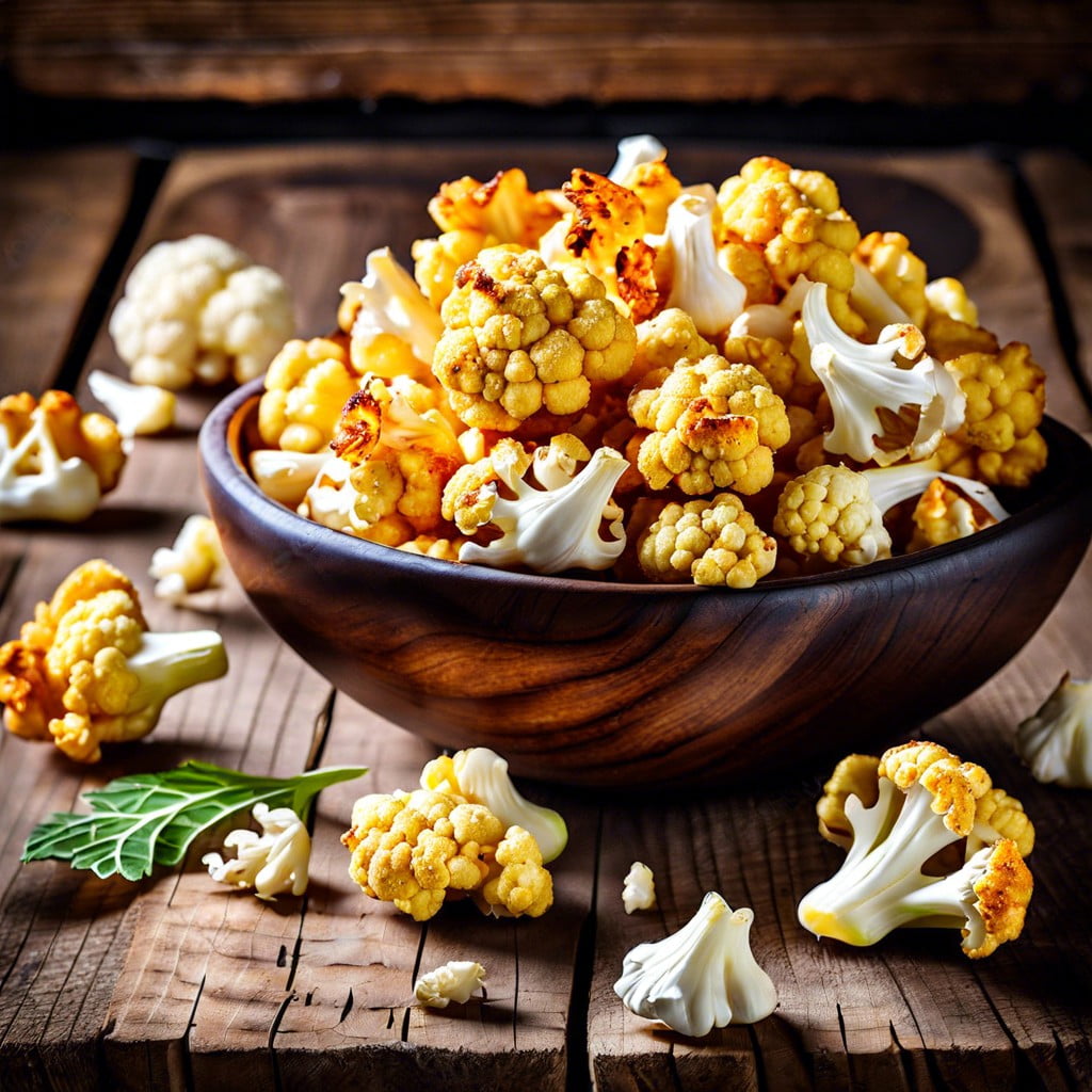 cauliflower popcorn roasted cauliflower florets