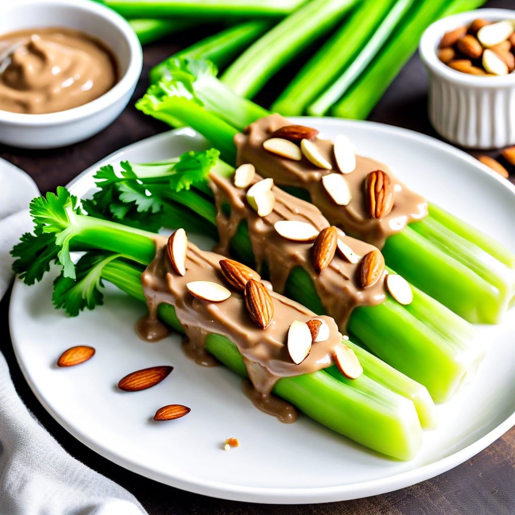 celery with almond butter