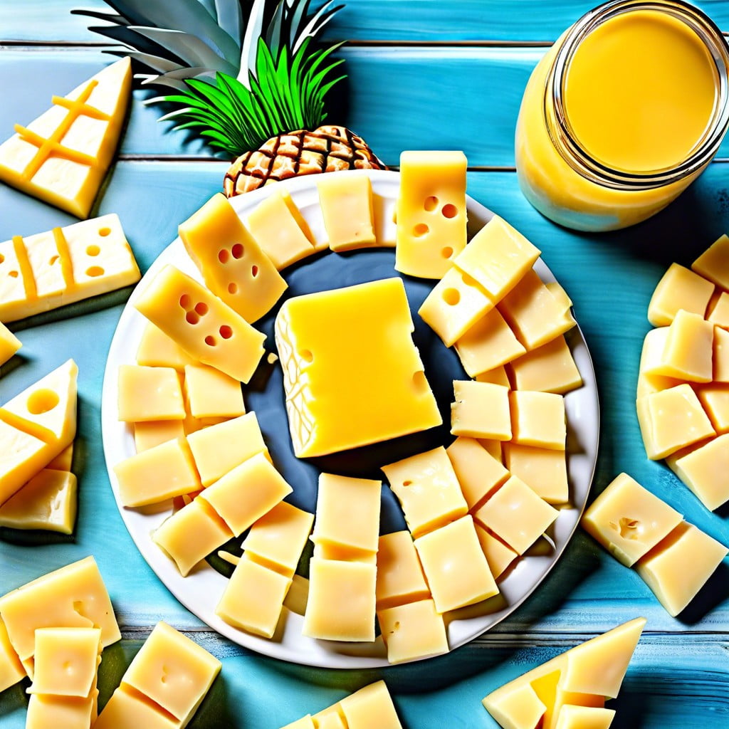 cheese and pineapple sticks