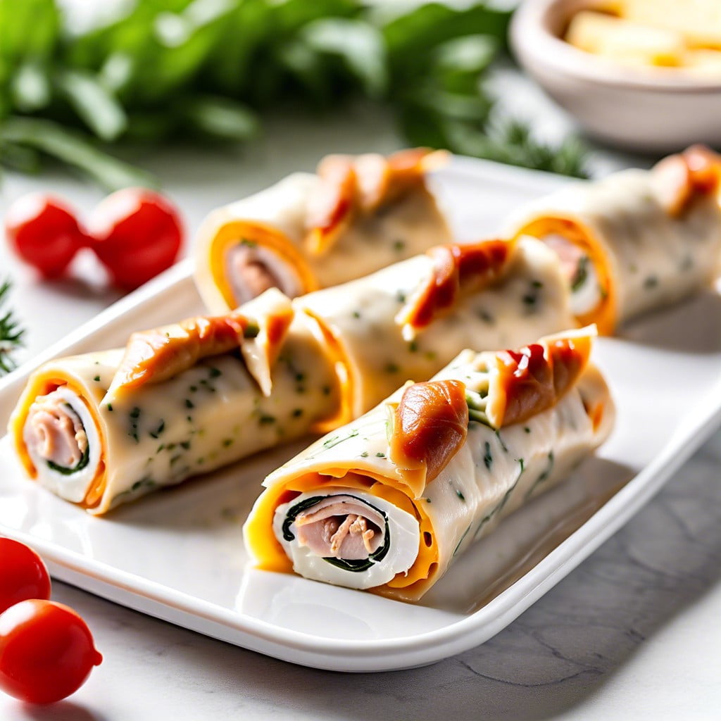 cheese and turkey roll ups