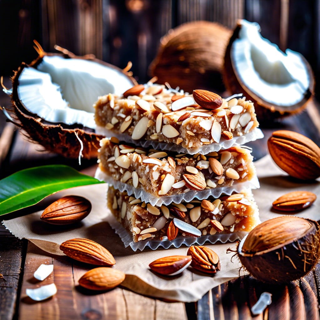 coconut almond energy bars