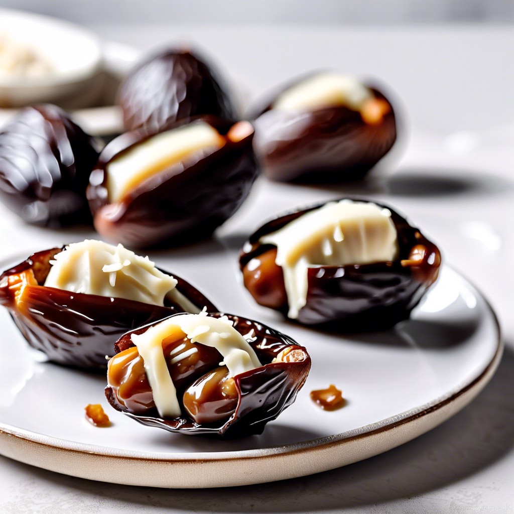 coconut butter stuffed dates remove pit