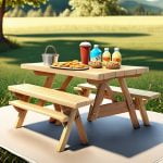 convertible picnic table snack bar