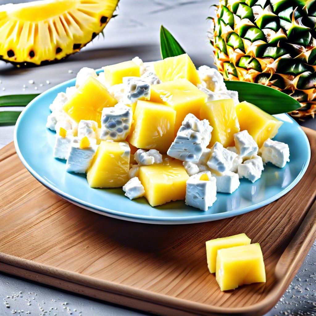 cottage cheese with pineapple chunks