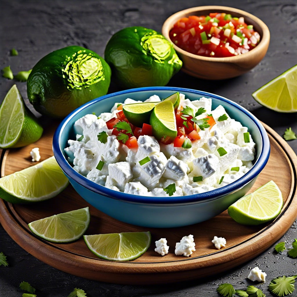 cottage cheese with salsa top with your favorite salsa and a squeeze of lime