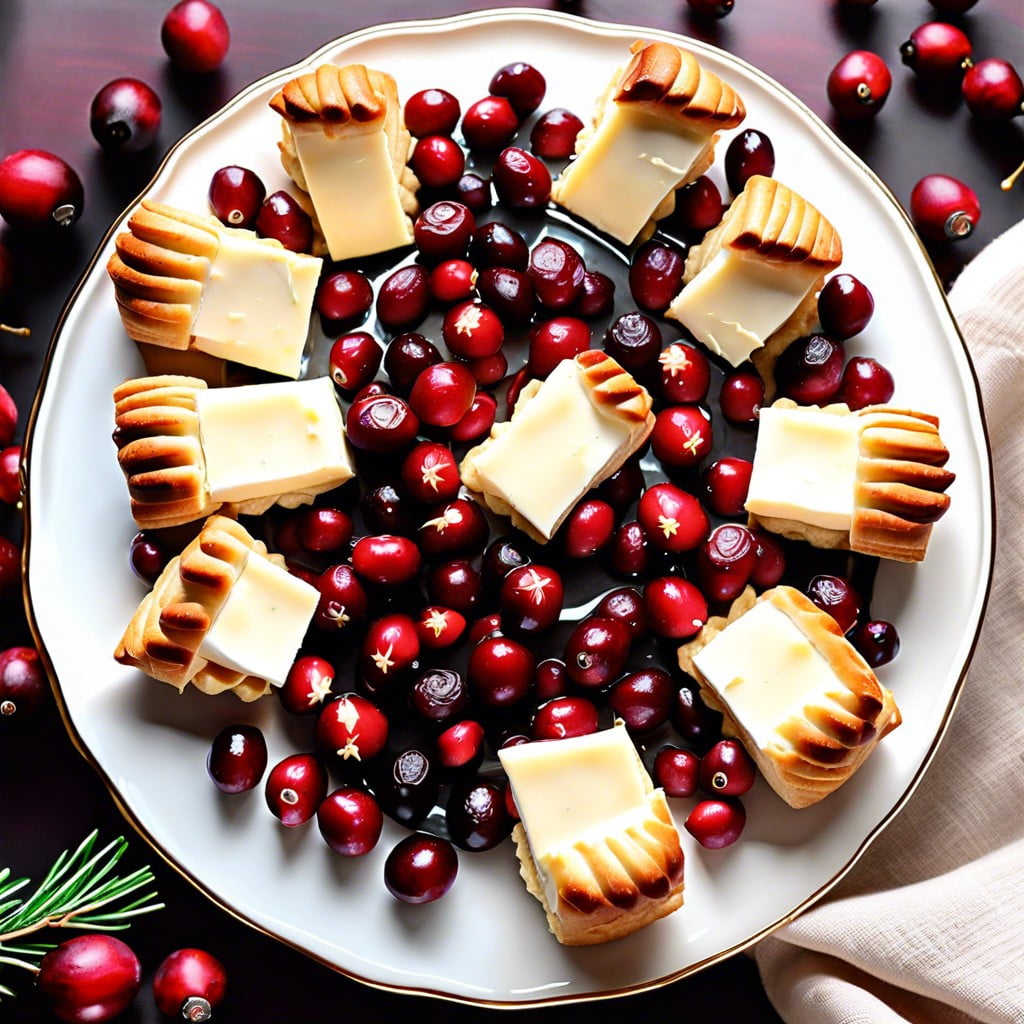 cranberry brie bites