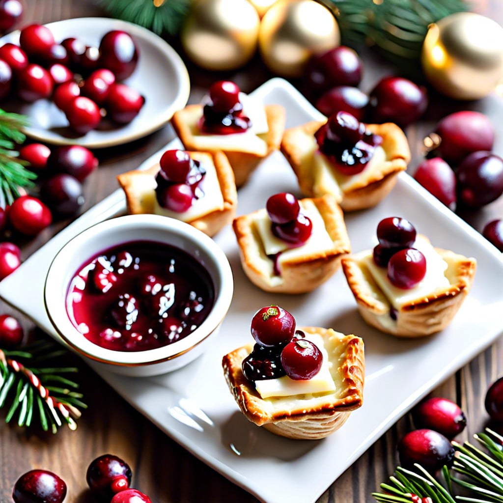 cranberry brie bites