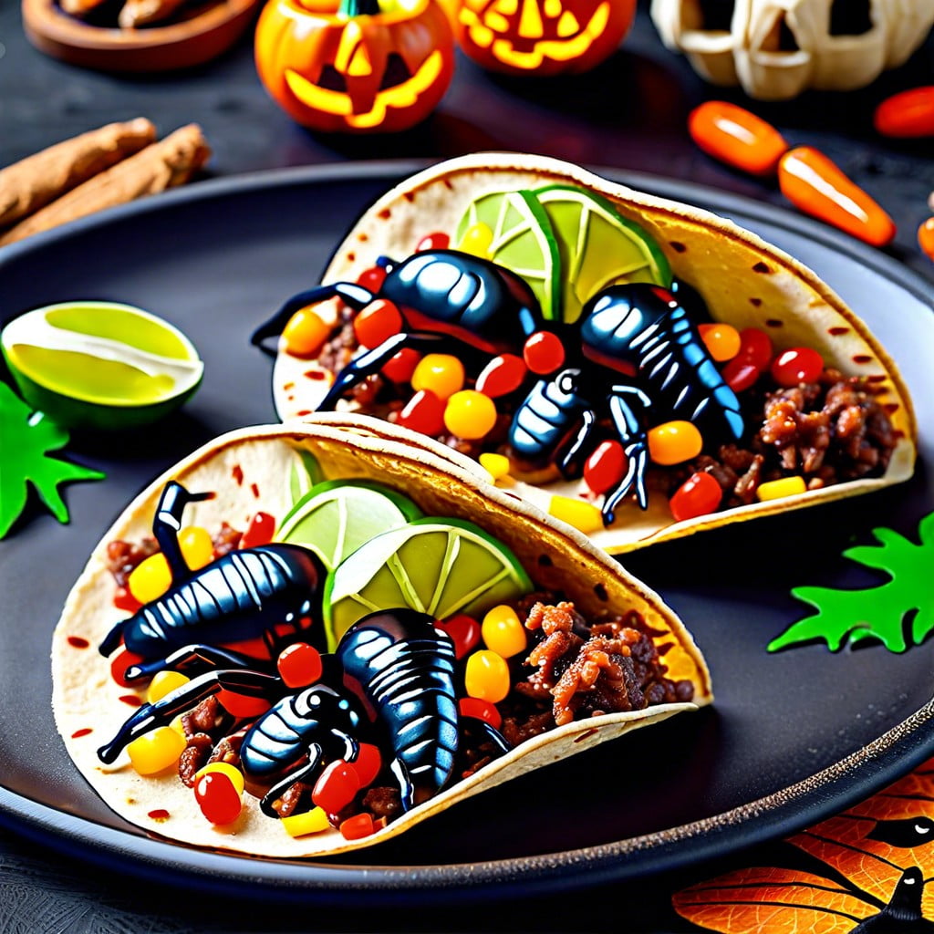 creepy crawly tacos add plastic bugs to taco fillings as a fake out
