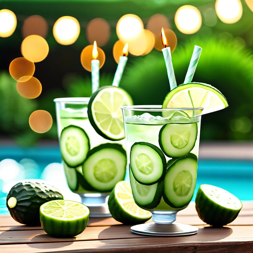 cucumber lime cups