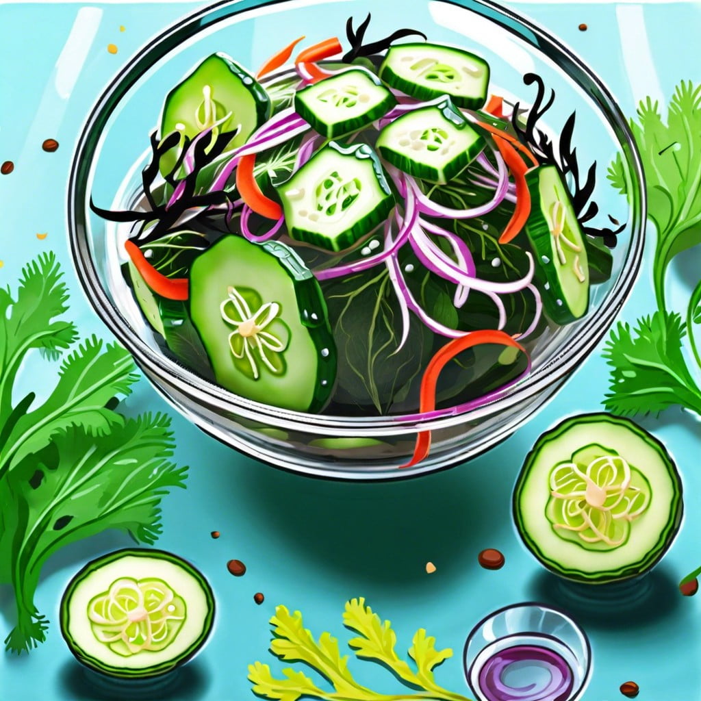 cucumber seaweed salad