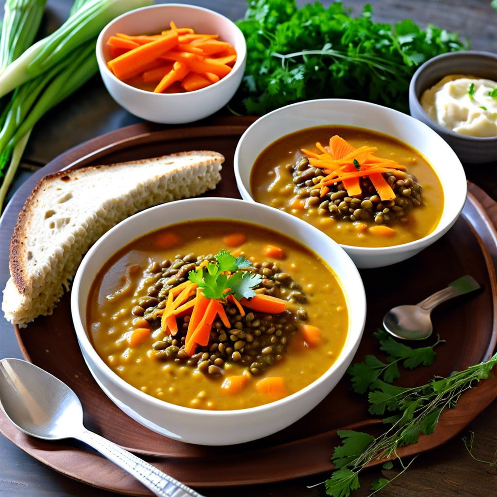 curried lentil and carrot soup