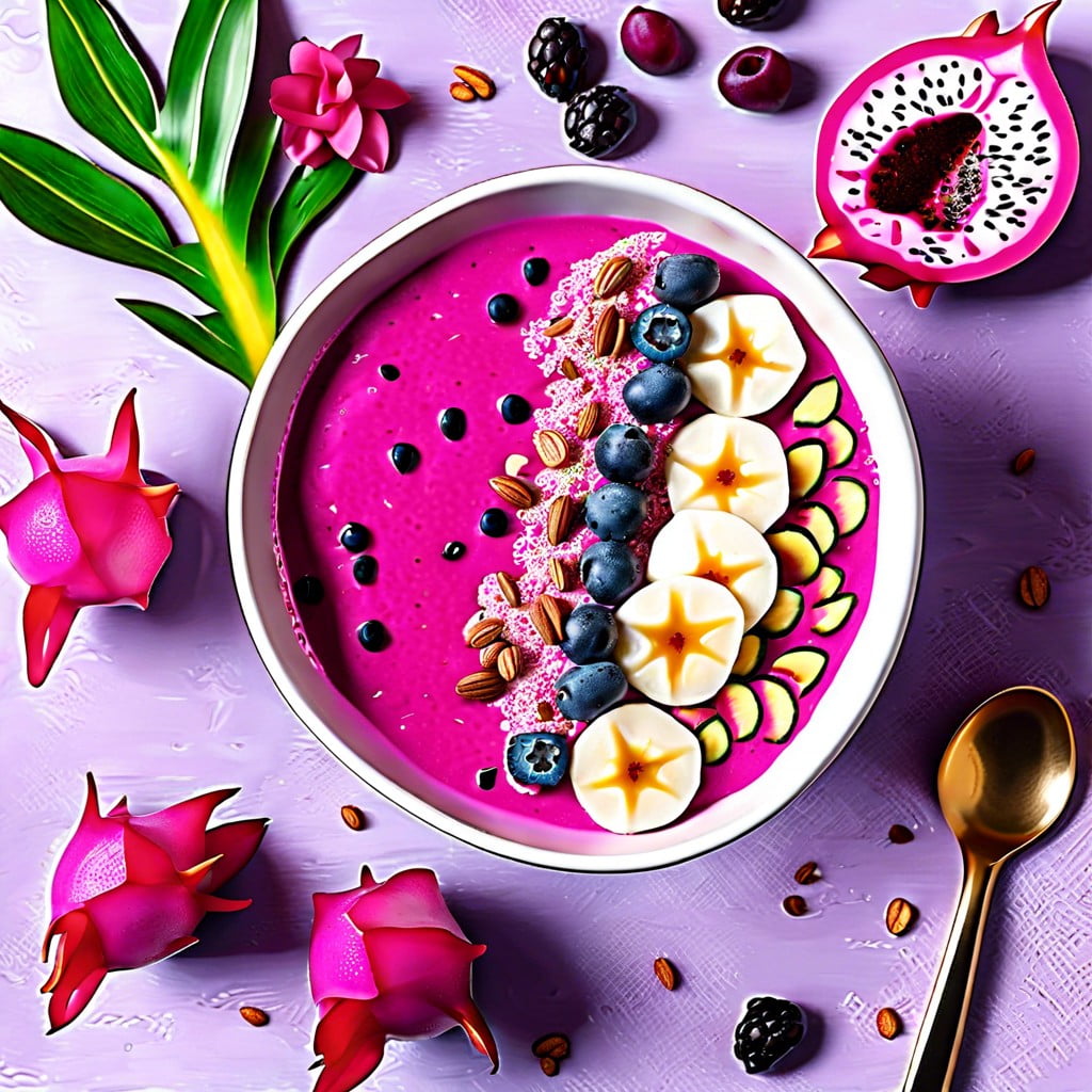 dragon fruit smoothie bowls