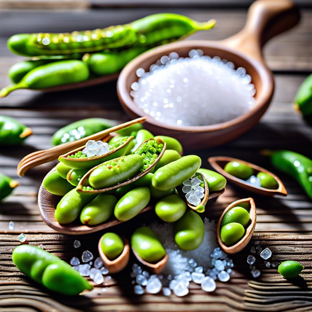 edamame with sea salt