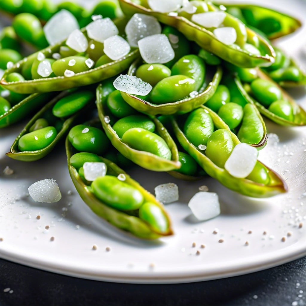 edamame with sea salt