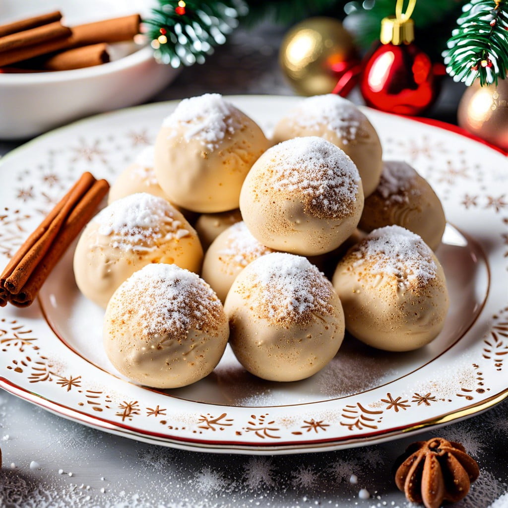 eggnog truffles